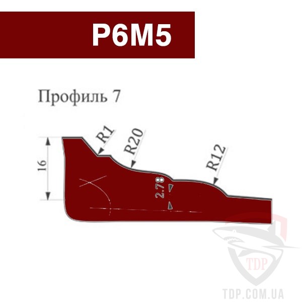 Фреза для изготовления филенки VATZO P6M5 200х32 №7 правая
