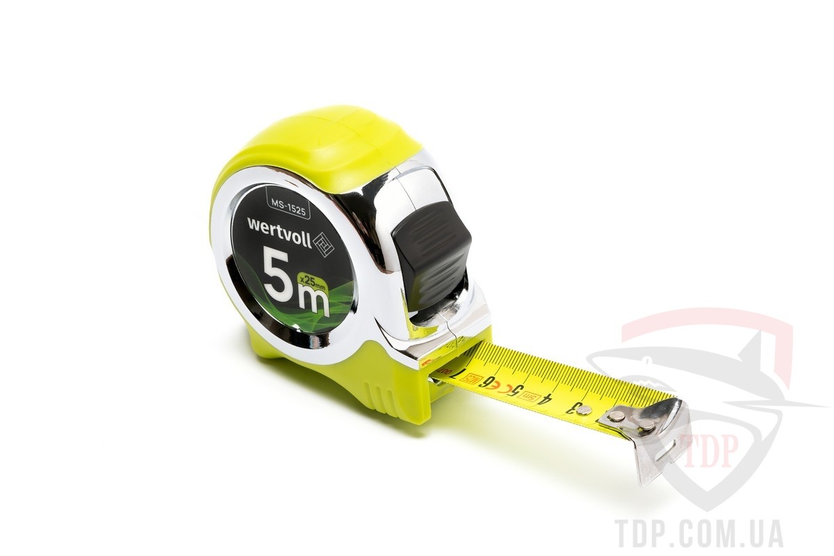 Рулетка Wertvoll Stop 5м x 25мм (MS-1525)