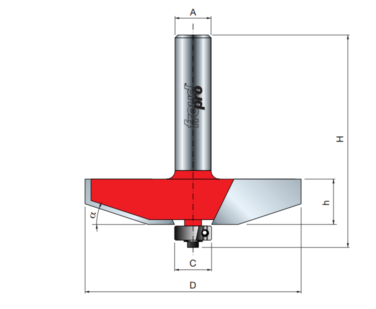 Фреза Freud D63.5 l16 L64.7 фигирейная гозонтальная