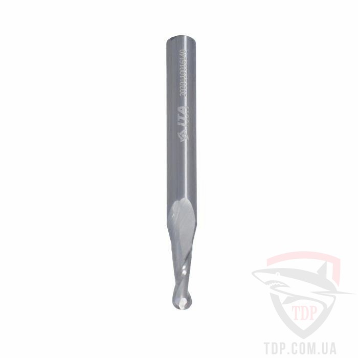 Фрезы для ЧПУ Фреза спіральна сферична Ita Tools D4 d6 L60 h12 R2 (SQ31.04.012.060.06R)