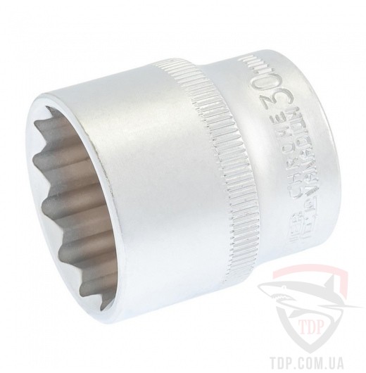 Ручной инструмент Головка торцева MasterTool 12-гранна 1/2" 30x43 мм CRV (78-0630)