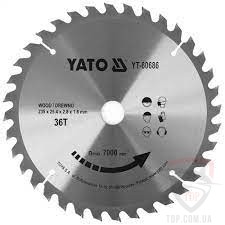 Пильный диск по дереву Yato 235x25.4x36z (YT-60686)