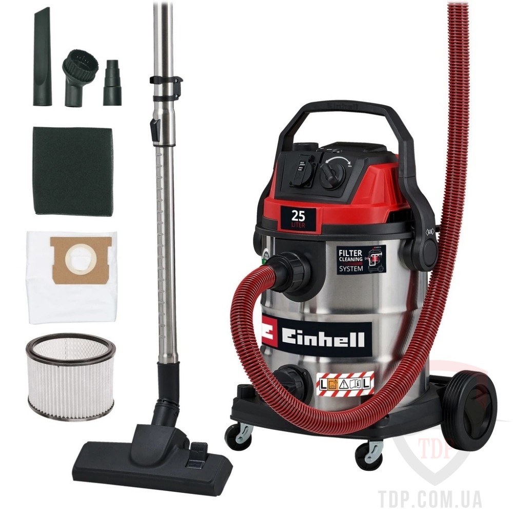 Уборочная техника Пилосос для вологого та сухого прибирання Einhell TE-VC 2580 SACL