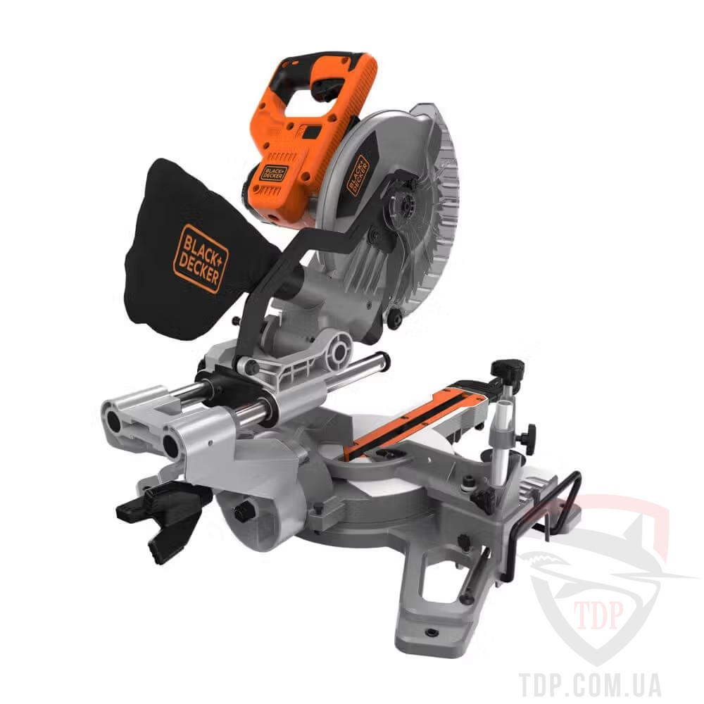 Пила торцювальна мережева BLACK+DECKER 216х30мм (BES701) - Фото №2