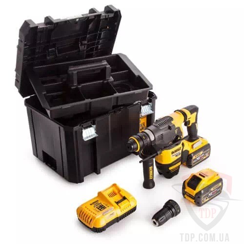Перфоратор акумуляторний DeWALT SDS PLUS 54В (DCH334X2) - Фото №4