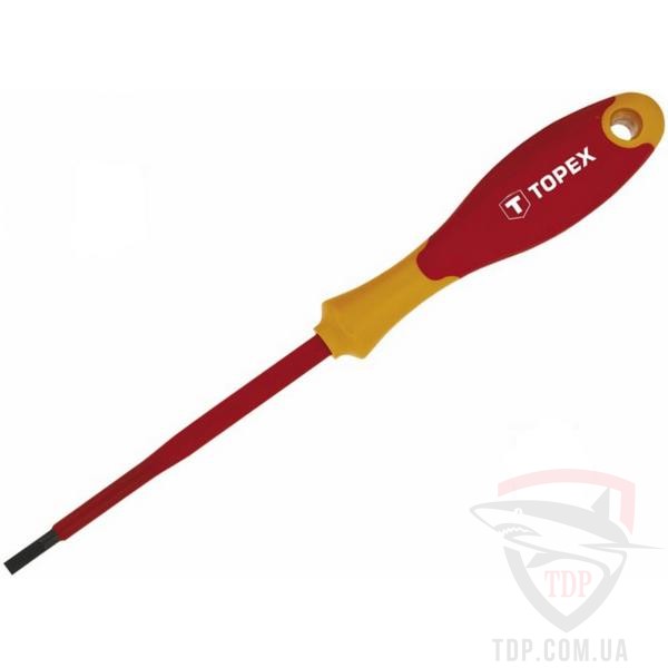 Ручной инструмент Отвертка шлицевая Topex SL5.5 125 мм 1000 В (39D473)