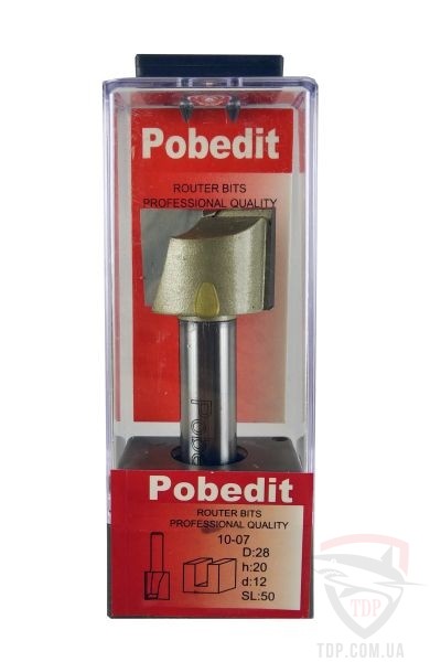Оснастка Фреза пазова пряма POBEDIT 1007 D28 d12 L70 h20