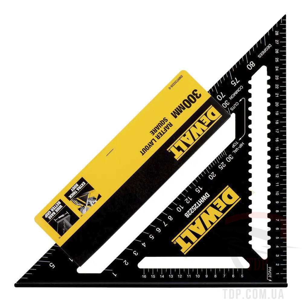 Косинець DeWALT для покрівельних робіт металевий 300х300 мм (DWHT25228-0)