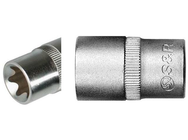 Ручной инструмент Головка торцевая S&R 465607424 Е-тип 1/2" 24мм L38 мм