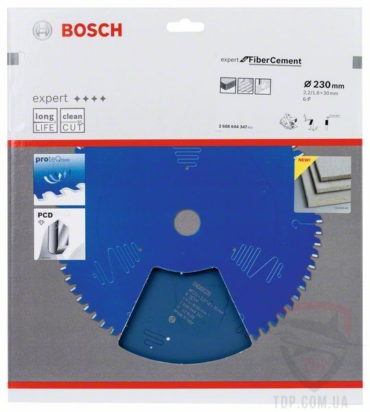 Пильний диск по фіброцементу Bosch 230x30x6z K2.2/1.6 Expert for FiberCement - Фото №2