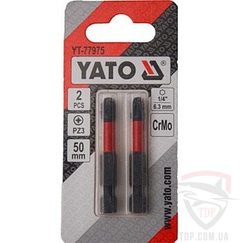 Биты и адаптеры Біта YATO TORX T10 50 мм 2 шт (YT-77981)