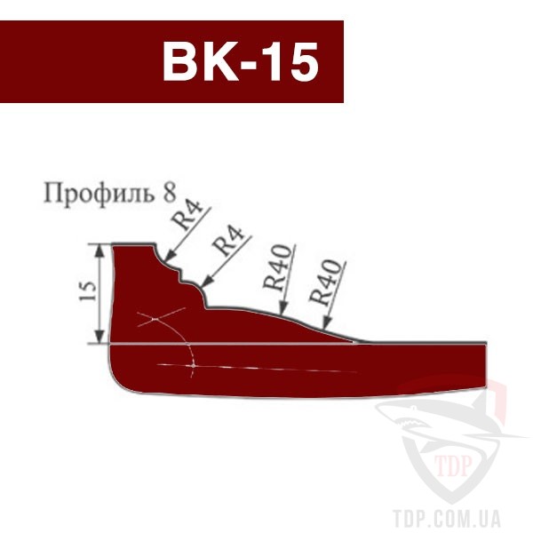 Фреза для изготовления филенки VATZO ВК-15 200х32 №8 правая