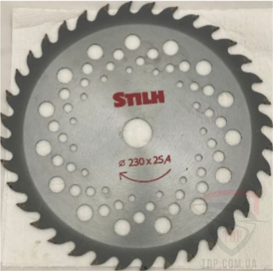 Садовая техника Диск для бензокоси STILН 230x25.4x36z напайний