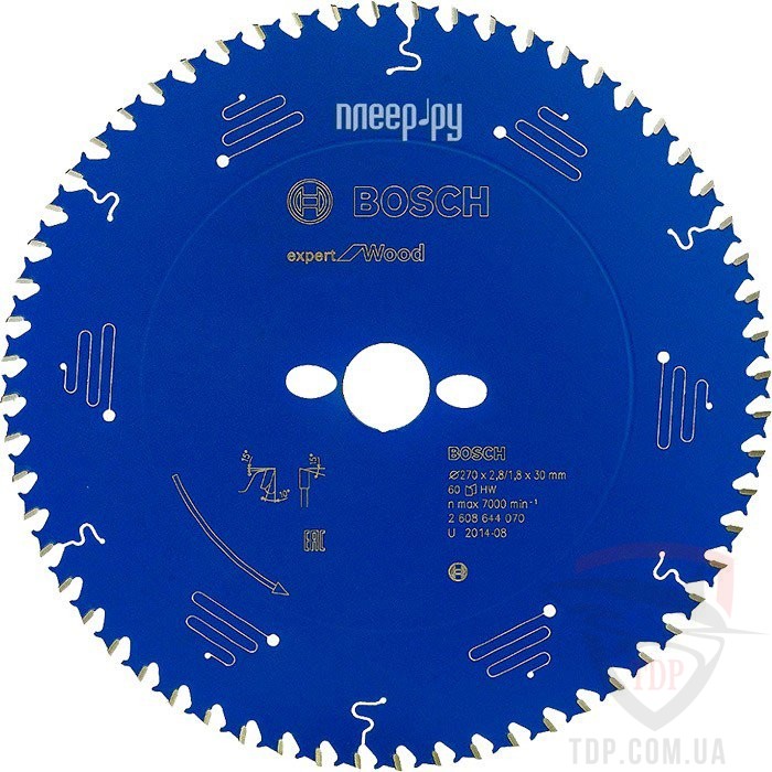 Оснастка Пильний диск по дереву Bosch 270x30x60z K2.8/1.8 Expert for Wood