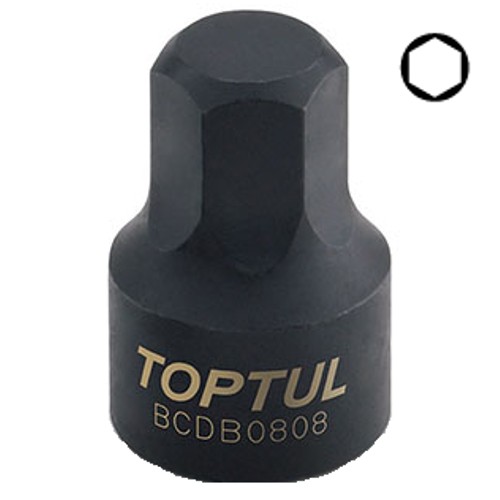 Биты и адаптеры Головка HEX 7мм 1/4" (цельная)  TOPTUL BCDB0807