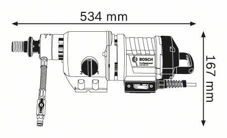 Дрель алмазного сверления Bosch GDB 350 WE (0601189900) - Фото №2