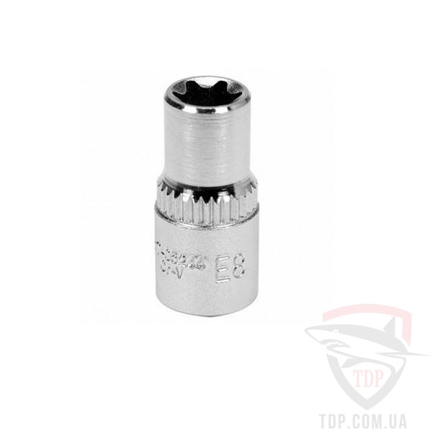 Ручной инструмент Головка торцева YATO TORX E8 1/2" 25 мм (YT-05244)