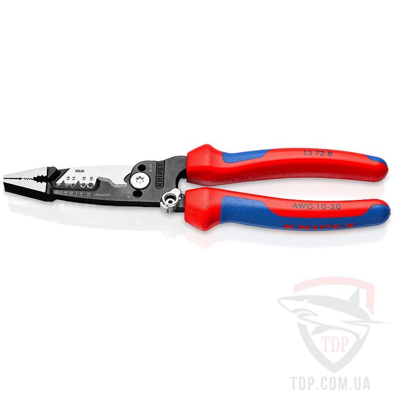 Ручной инструмент  Многофункциональные клещи KNIPEX для электромонтажных работ (13-72-8)