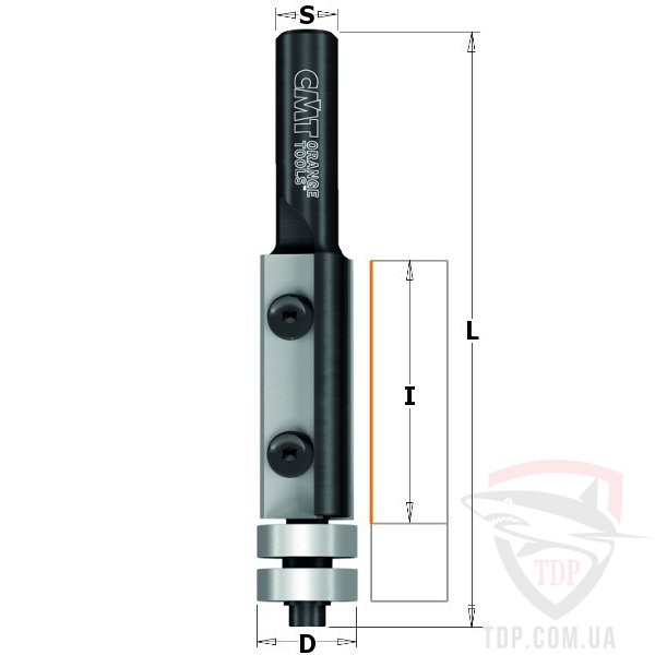 Концевые фрезы Фреза прямая CMT со сменными ножами D19 d12.7 L110 h50 (657.994.11B)