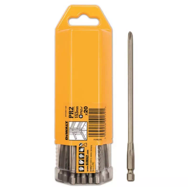 Биты и адаптеры Набор бит DeWALT Ph2 153 мм 20 шт (DT7207)