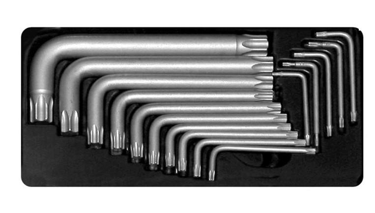Ручной инструмент Набор ключей S&R 365413015 torx в металлическом кейсе Т6-Т60 15 шт