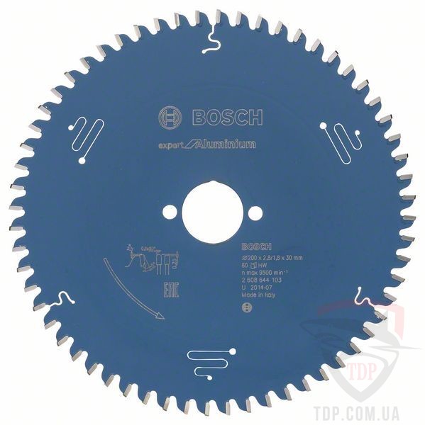 Оснастка Пильний диск по алюмінію Bosch 200x30x60z K2.8/1.8 Expert for Aluminium