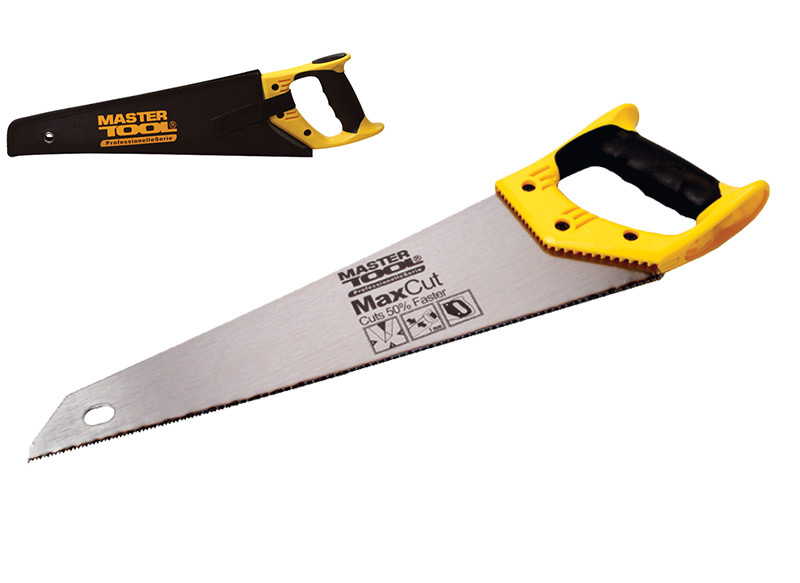Ручной инструмент Ножовка столярная MASTER TOOL 400 мм MAX CUT полированная c чехлом