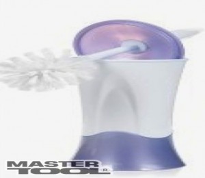 Ручной инструмент Ерш для унитаза MASTER TOOL с подставкой цветной (92-0710)