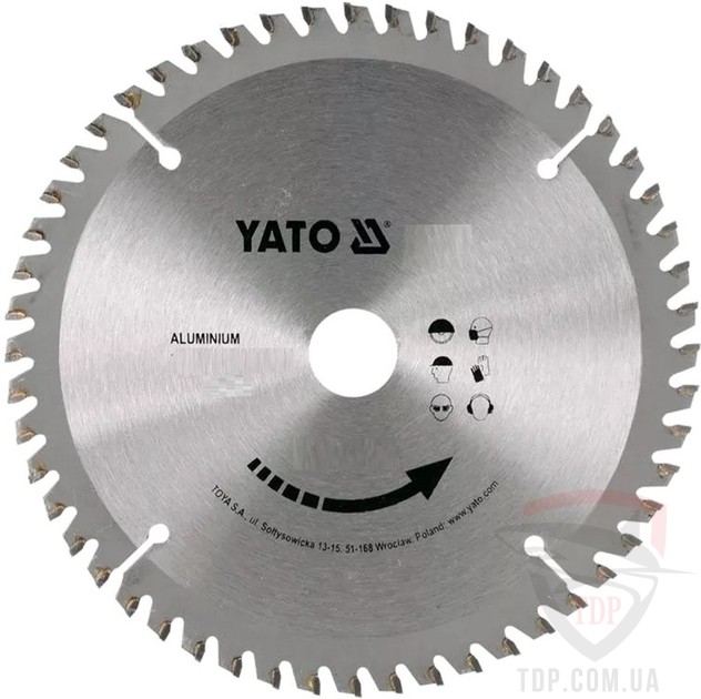 Оснастка Диск пильний по алюмінію YATO 254x30x80z (YT-60955)