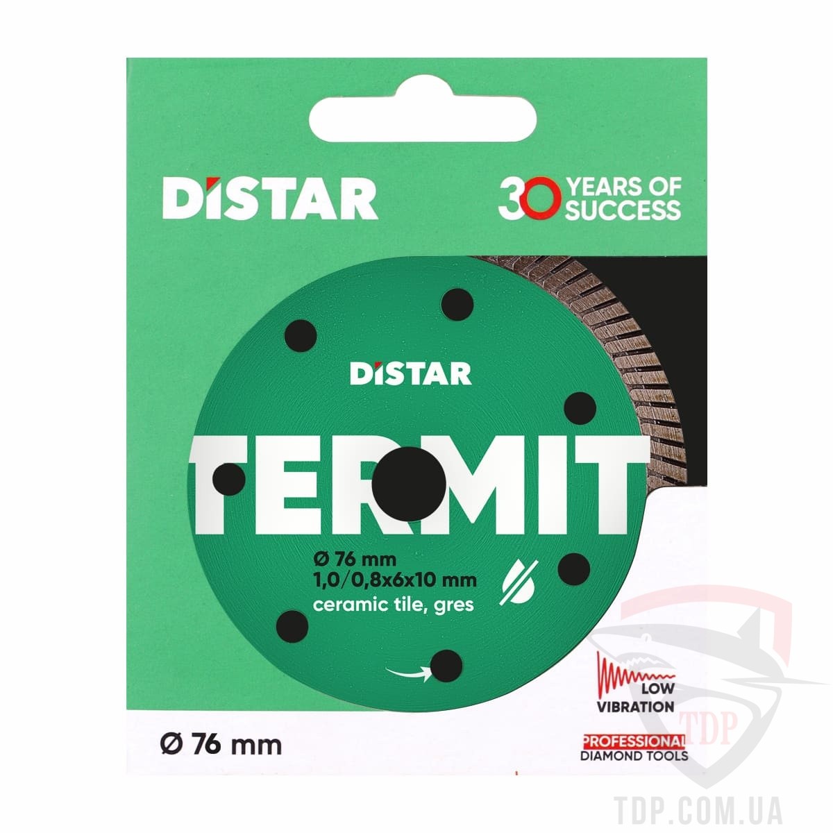Диск алмазний по керамограніту Distar Termit 76x10x1мм (11139053030) - Фото №6