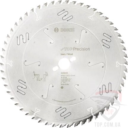 Оснастка Пильний диск по дереву Bosch 350x30x54z K3.5/2.5 Top Precision Best for Wood