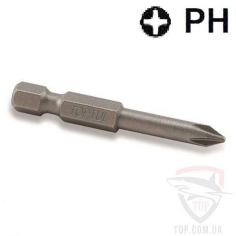 Насадка магнитная TOPTUL 1/4" 50 мм PH2 Anti-Slip (FSMA0802)