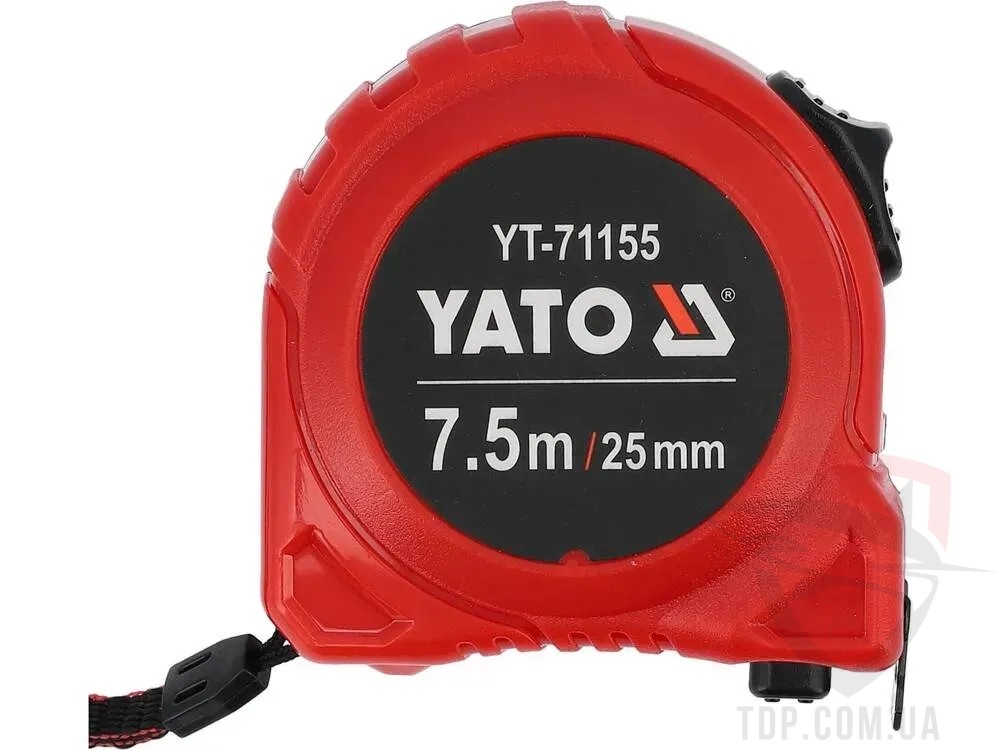 Измерительная техника Рулетка YATO 7.5 м x 25 мм з подвійним блокуванням (YT-71155)