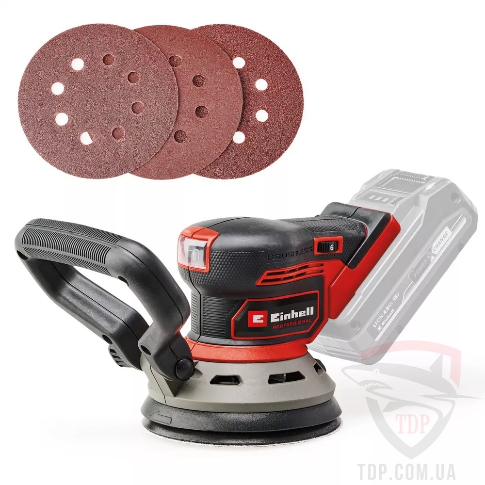 Шлифмашины Шліфмашина ексцентрикова акумуляторна Einhell TP-RS 18/32 Li BL Solo (4462020)