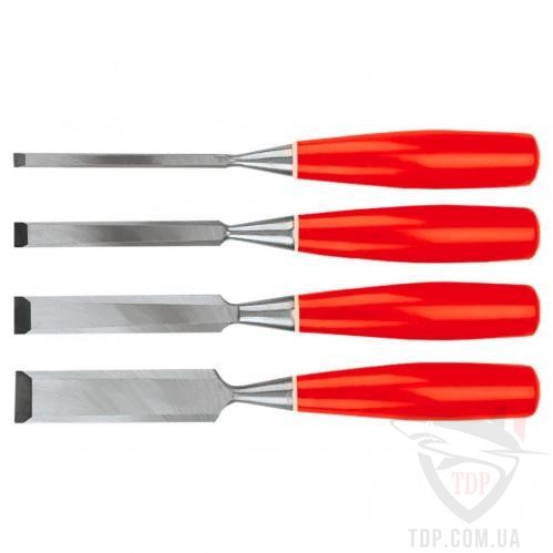 Шлифмашины Набор стамесок Top Tools 6-24 мм 4 шт пластиковая рукоять (09A322)
