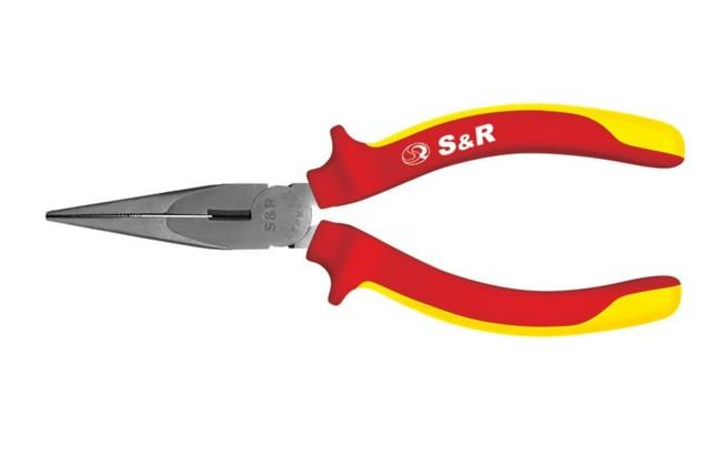 Полукруглогубцы S&R 161604200 удлиненные 200 мм/1000 v
