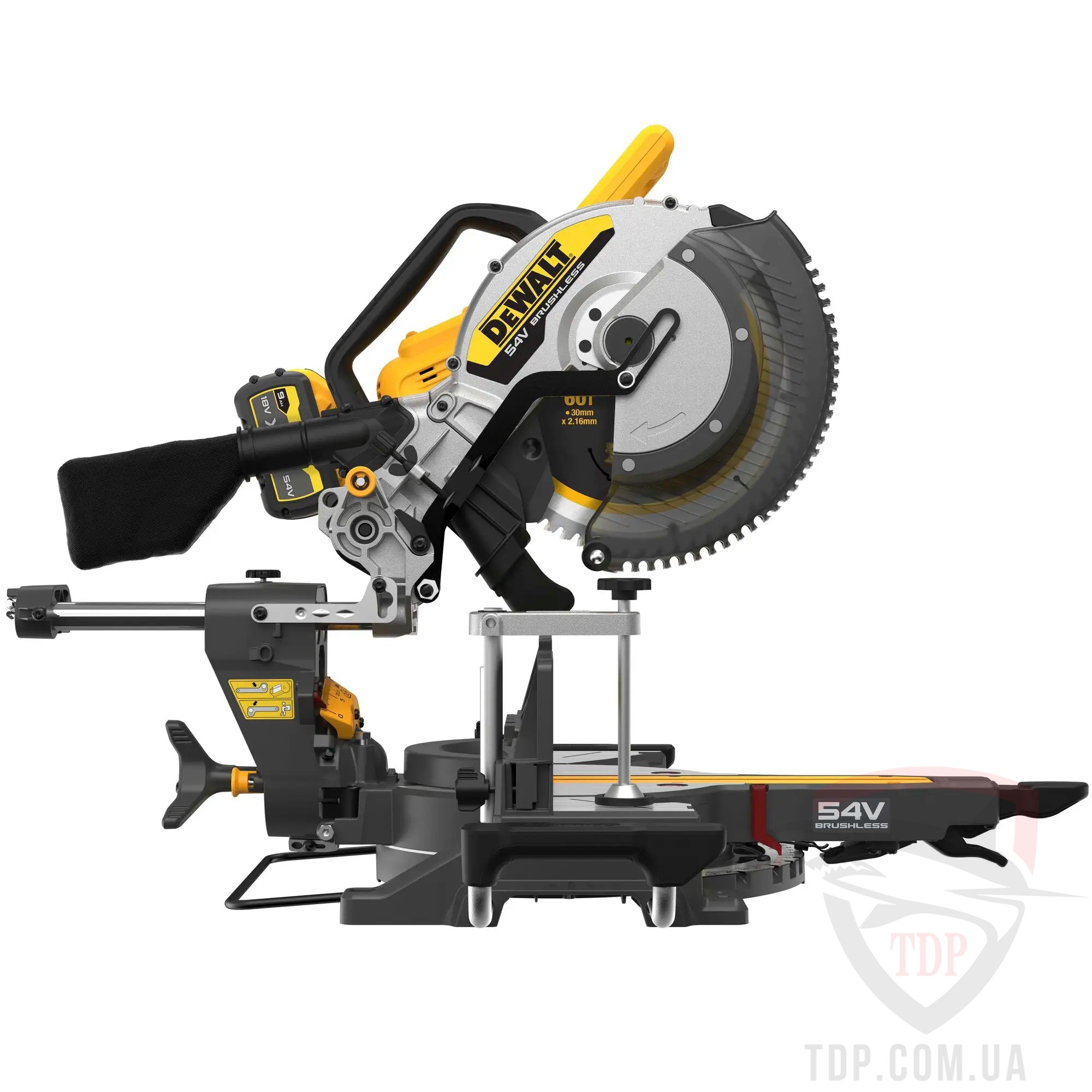 Пилы торцовочные Пила торцювальна акумуляторна DeWALT XR FLEXVOLT (DCS781X2)