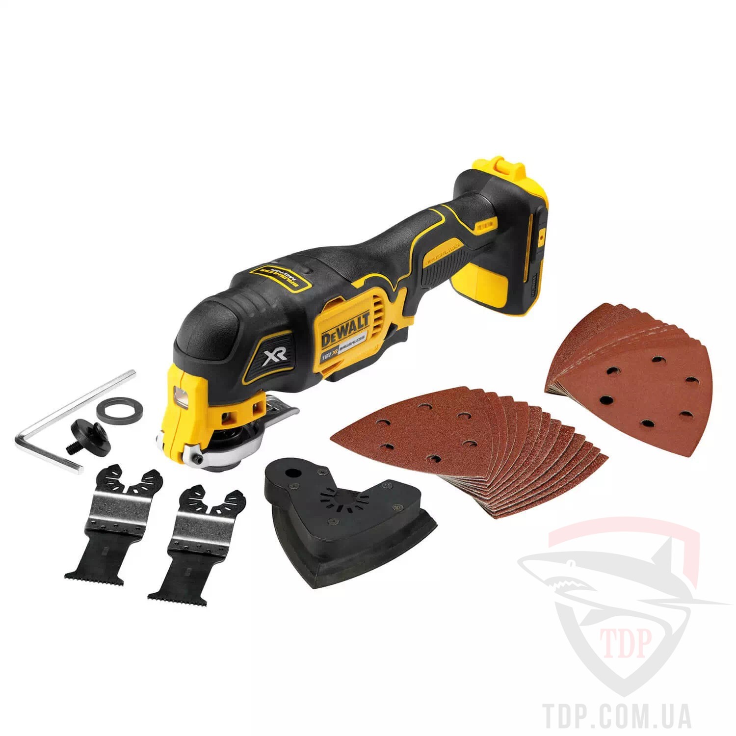 Багатофункціональний інструмент DeWALT XR Li-Ion 18В (DCS356P2) - Фото №2