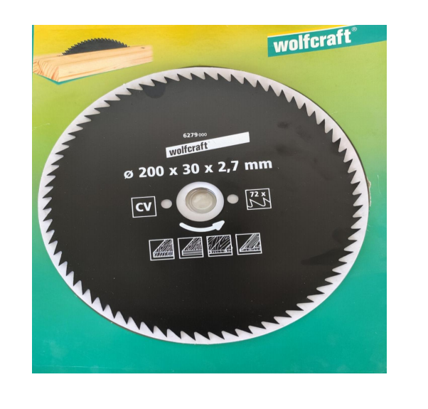 Пильные диски Пильный диск по дереву Wolfcraft без напаек 142x13x80z (6261000)