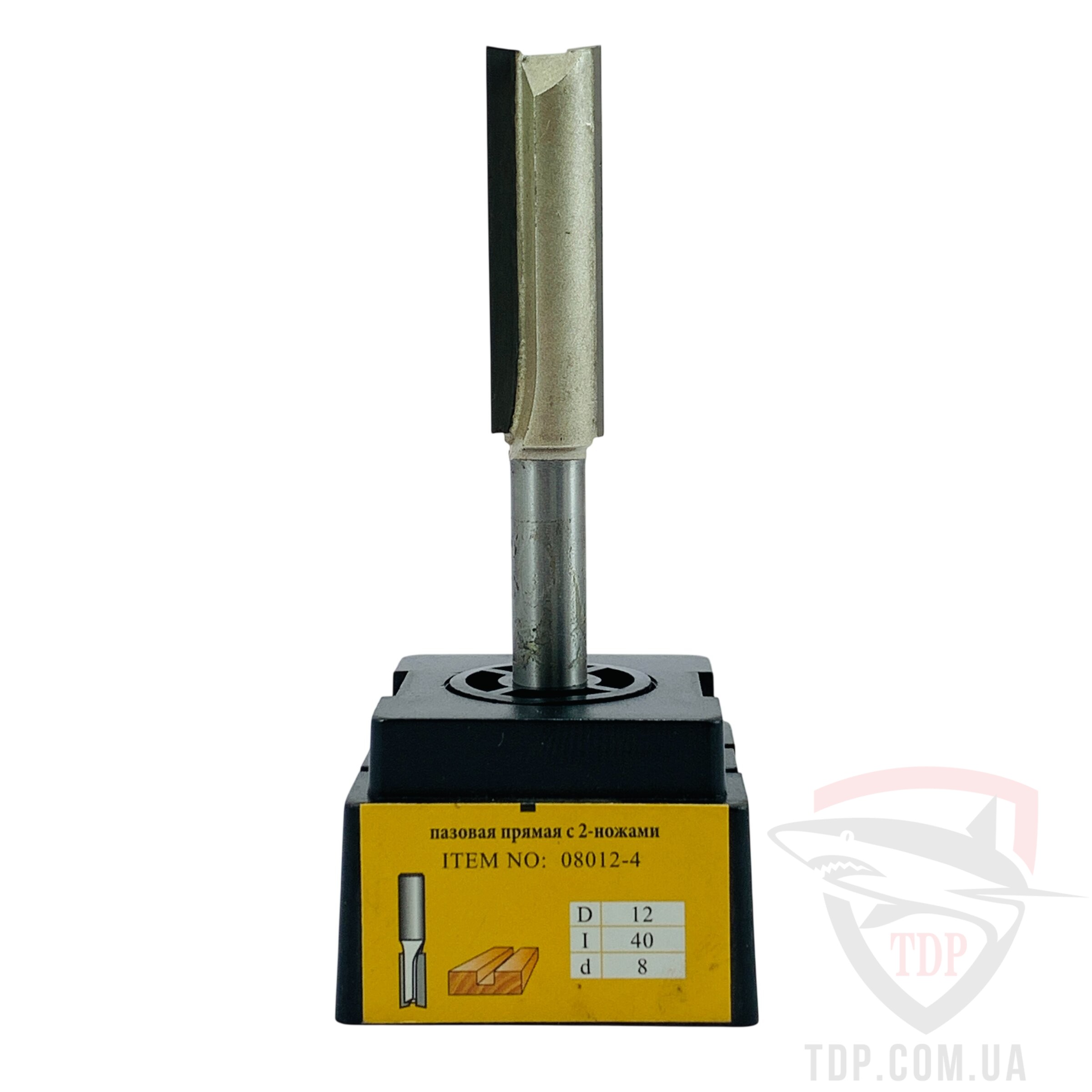 Фреза пазова пряма Topfix 1003 D12 d8 L76 h40 z2 (08012-4) - Фото №2
