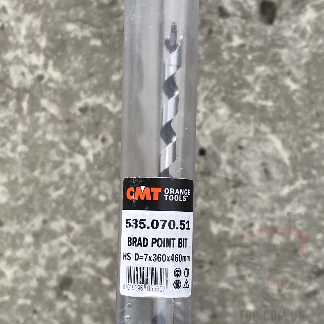 Сверло по дереву CMT винтовое D7 L460 h360 (535.070.51)