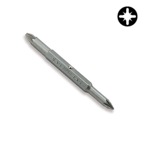 Биты и адаптеры Насадка 1/4" двухсторонняя PZ1xPZ2  L75мм  TOPTUL FKBA0102