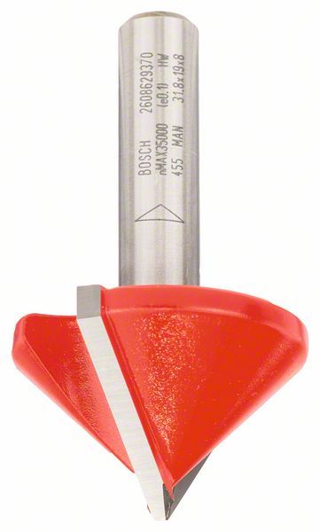 Оснастка Фреза пазовая V-образная Bosch Expert D31.8 d8 h19 L51 o90 (2608629370)
