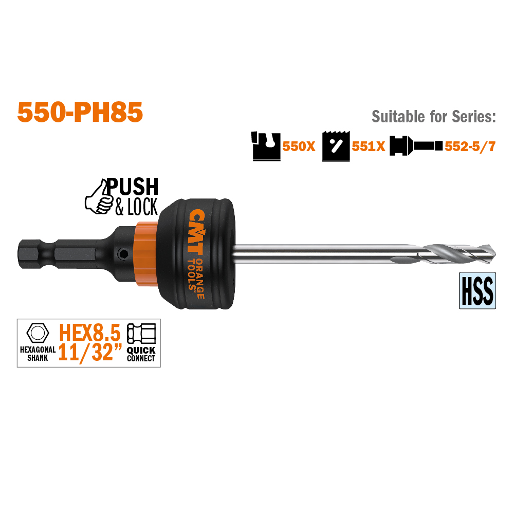 Тримачі для коронок тримач CMT 550-PH85 HEX 8.4