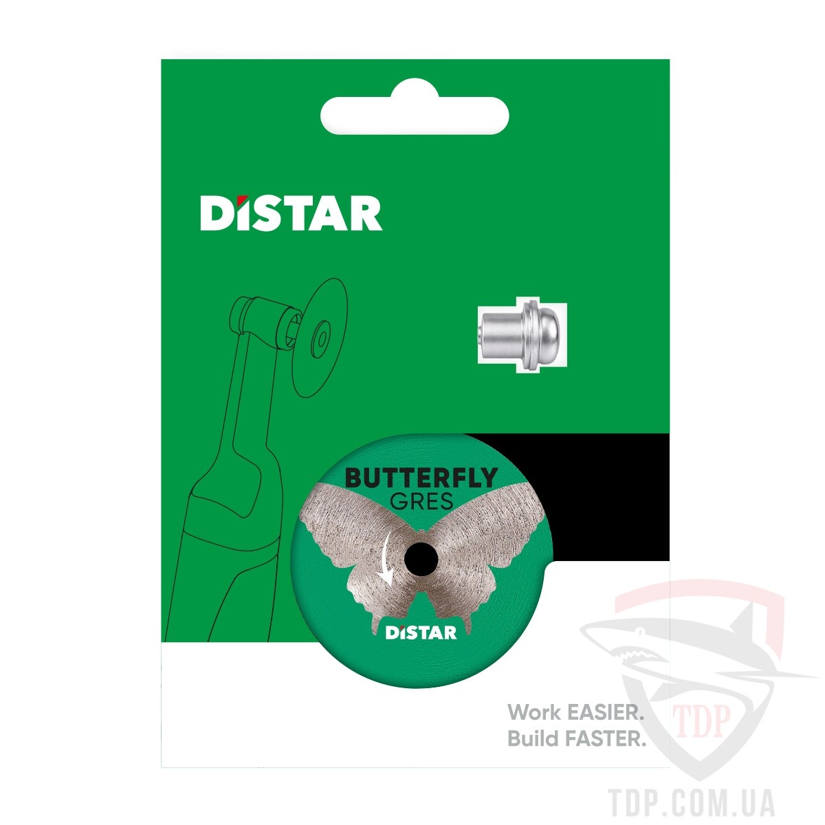 Диск алмазний по керамограніту Distar Butterfly 50x0.6x5.8 мм (11120159032) - Фото №3