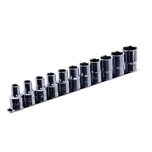 Набор головок 12-гр. 1/2" 11ед.   8~15,17,19,22мм   (на планке)  TOPTUL GAAQ1601U-12