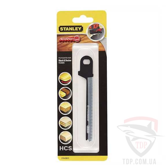  Пильное полотно для лобзика по дереву Stanley 80 мм (STA29972)