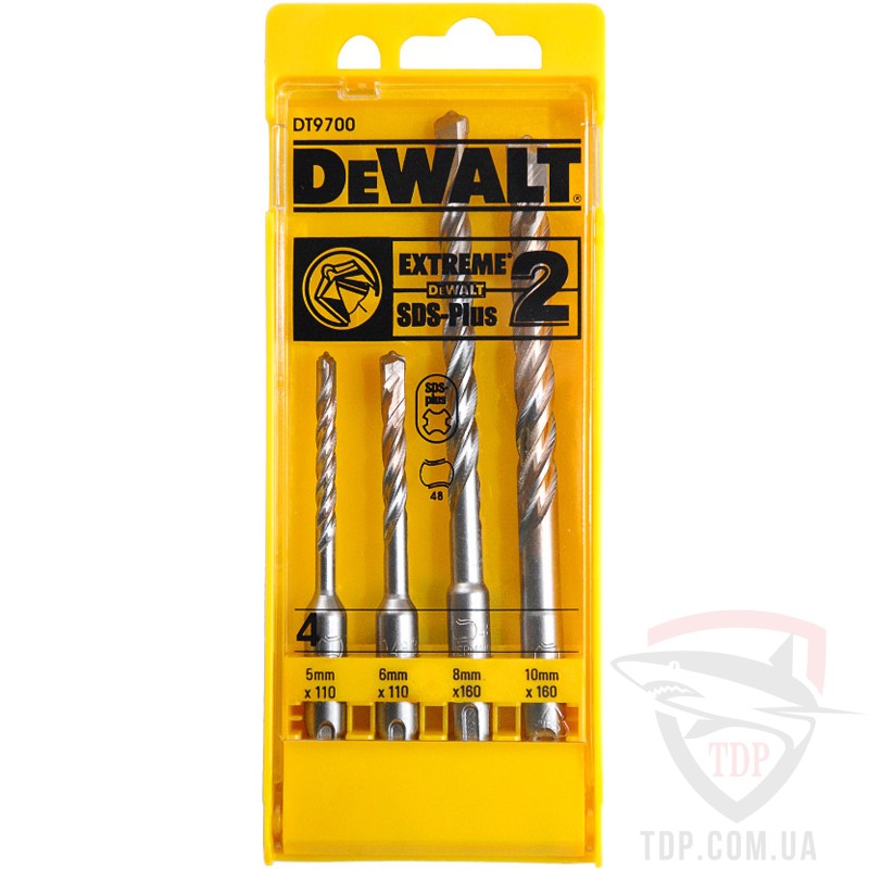 Бурильно ударная оснастка Набор буров DeWALT 5-10 мм SDS-Plus (DT9700)