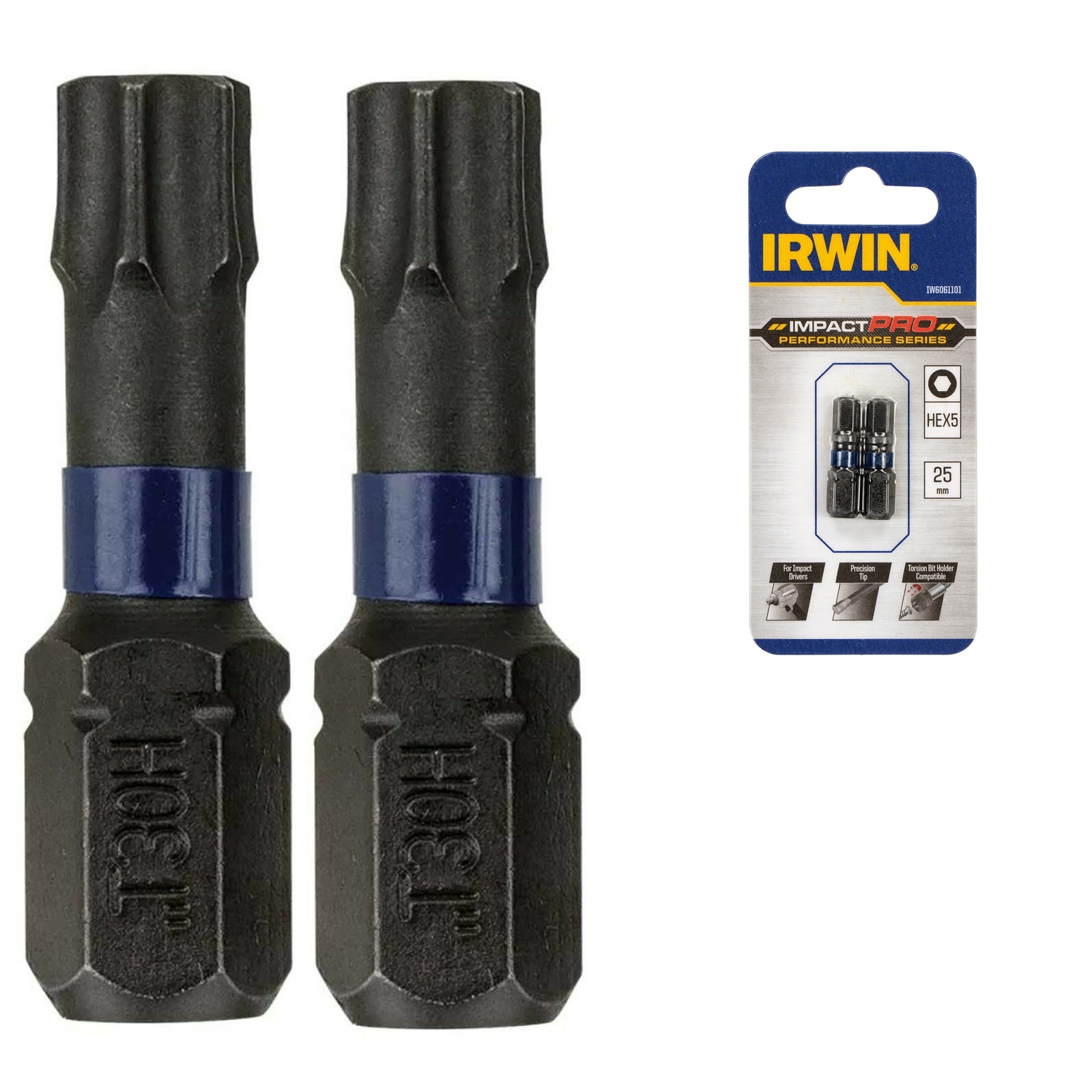 Биты и адаптеры Бита IRWIN IMPACT PRO PERF 25мм T25 2шт (IW6061611)