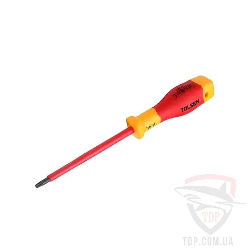 Ручной инструмент Викрутка діелектрична Tolsen Premium VDE Torx T20x100 мм (V30820)
